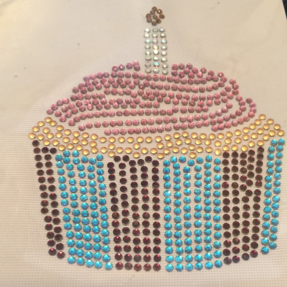 COPY - Birthday cupcake heat transfer for apparel